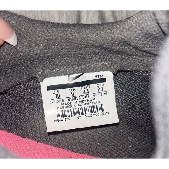 Nike Wolf Gray Sock Dart Slip On Athletic Breathable Low Top Comfort Shoes Sz 10 - Picture 8 of 8